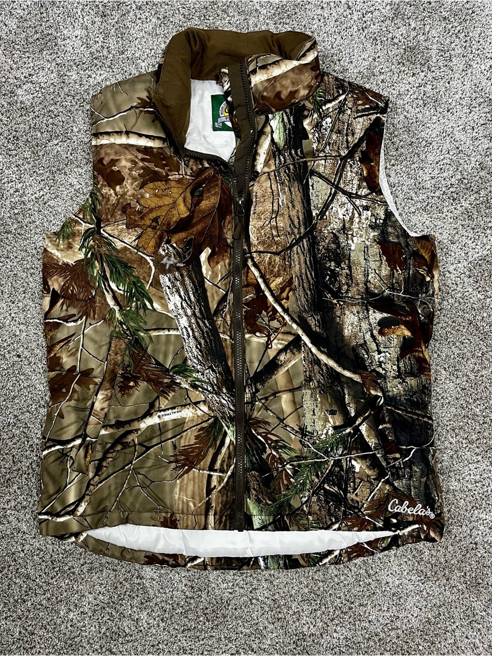 Cabela's Camo Vest - Brown/Green